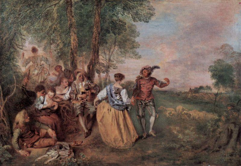 Jean antoine Watteau Die Schafer